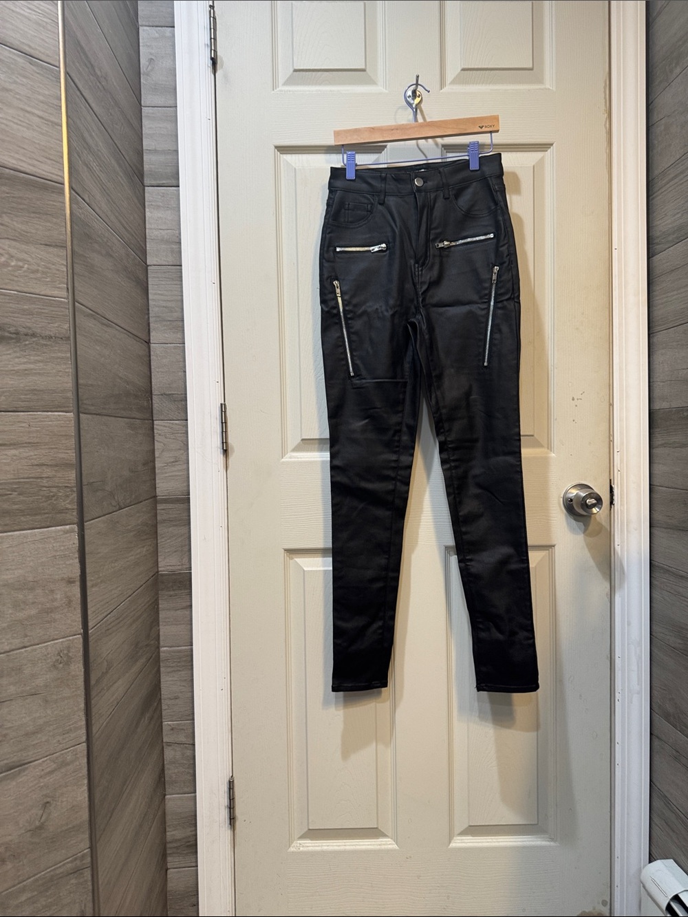 Fashion Nova Black Faux Leather Pants